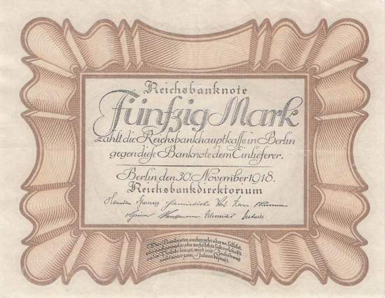 50 Mark 1918 E